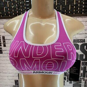 Under Armour Girls M Fuchsia Racerback Sports Bra